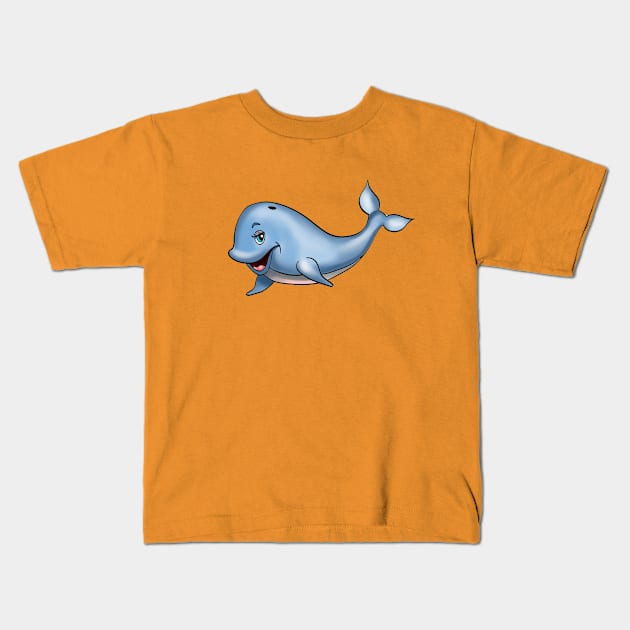 Whale t-shirt Kids T-Shirt by KissedbyNature